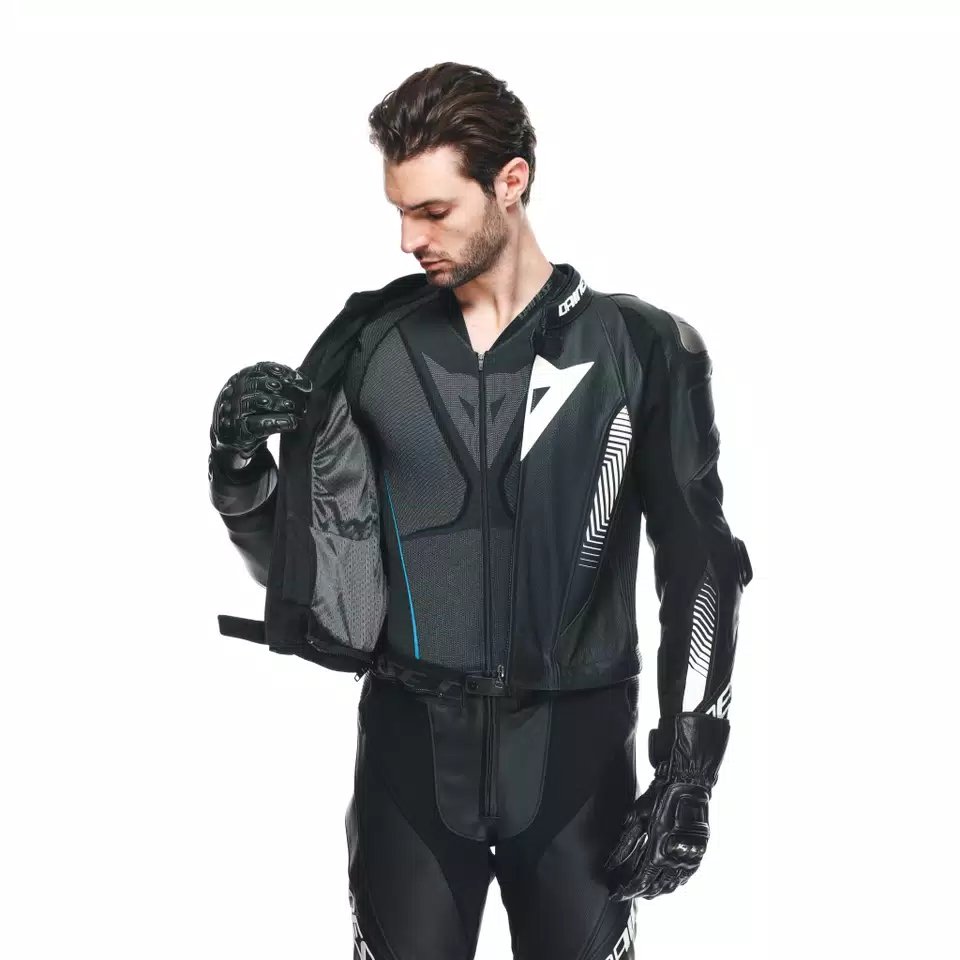 LAGUNA SECA 5 - MEN'S 2-PIECE MOTORCYCLE PERFORATED LEATHER SUIT