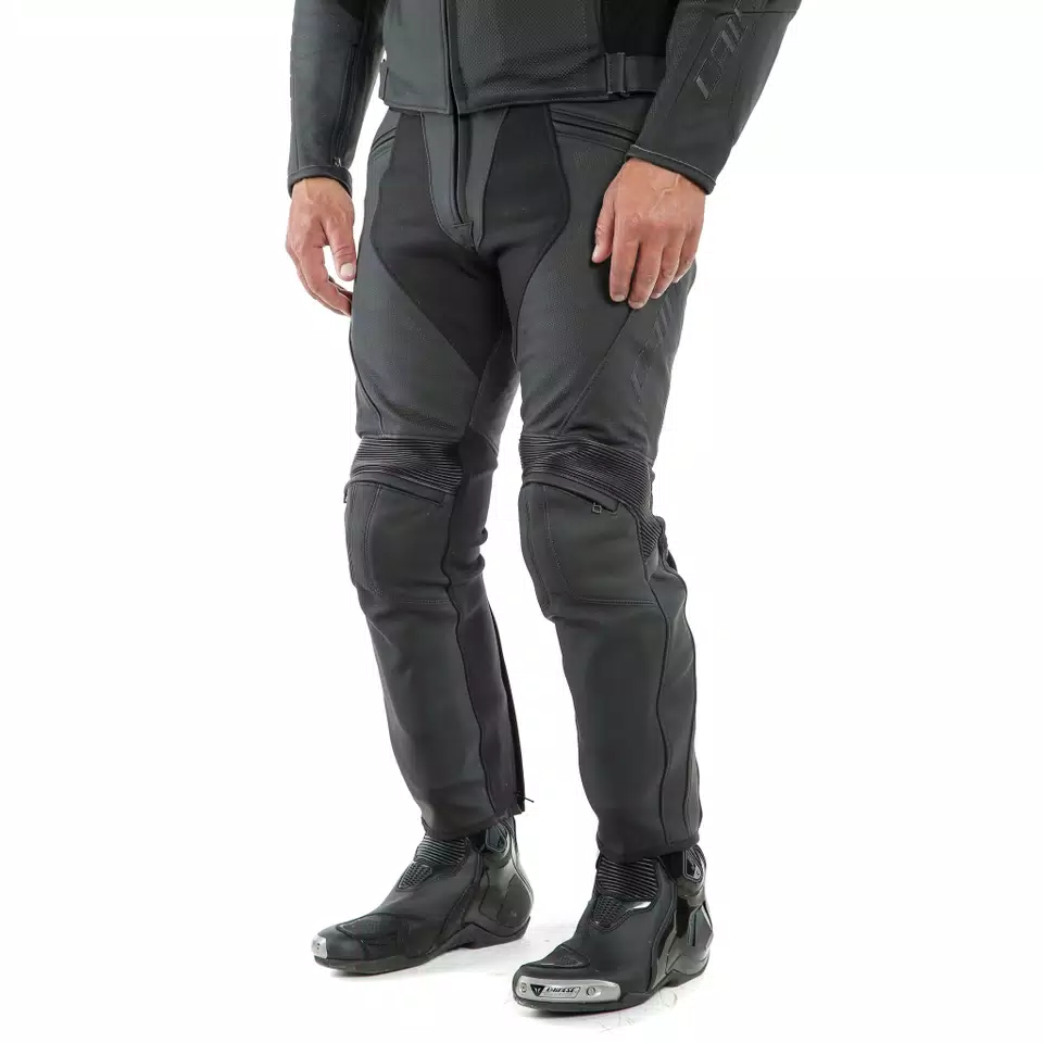 PONY 3 - MEN'S MOTORCYCLE PERFORATED LEATHER PANTS