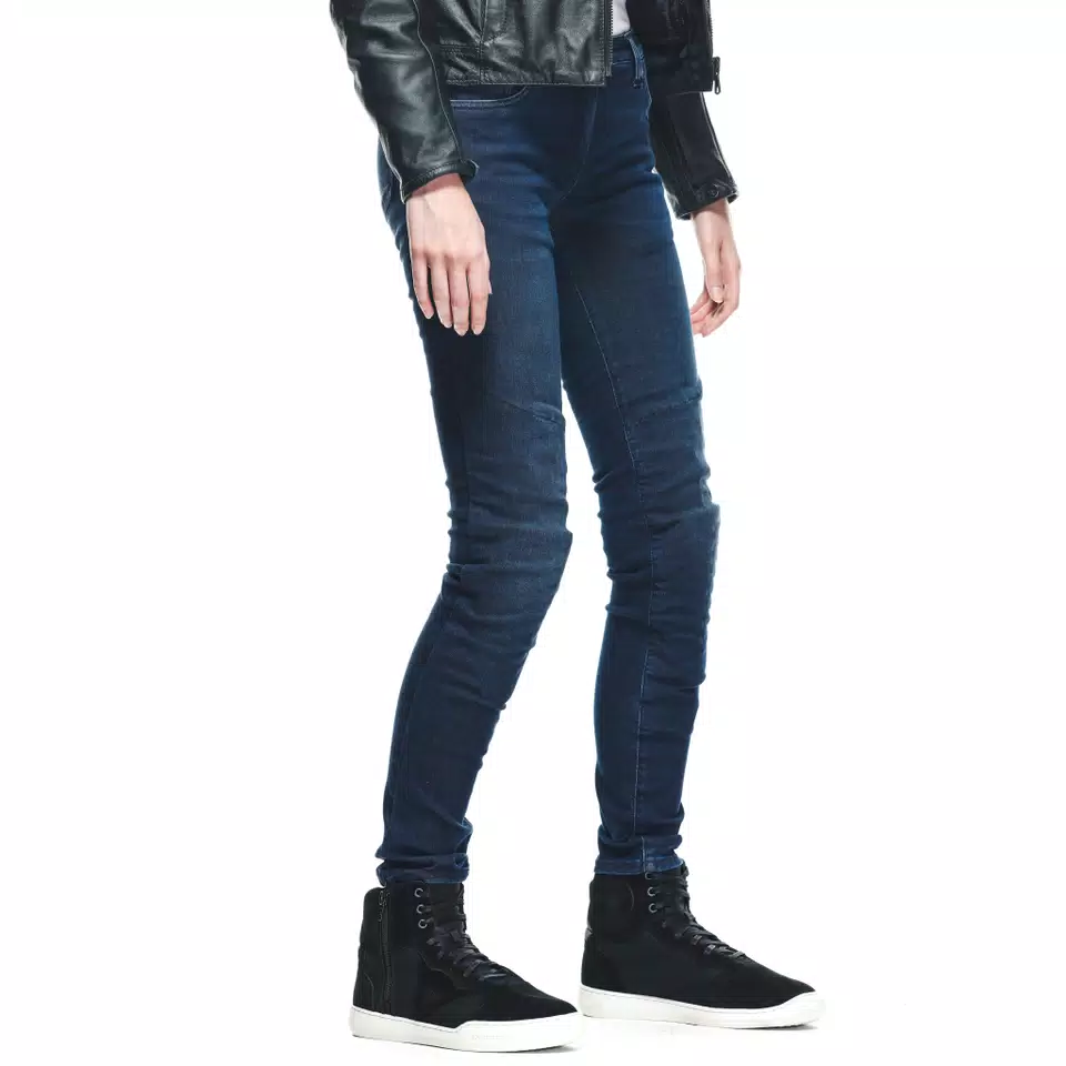 DENIM BRUSHED SKINNY - WOMEN'S MOTORCYCLE JEANS