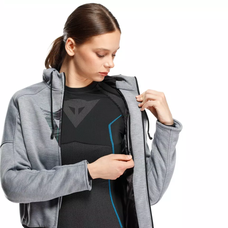 DAEMON-X - WOMEN'S MOTORCYCLE HOODIE FULL-ZIP