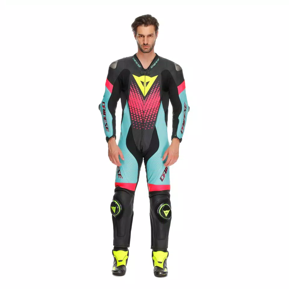 LAGUNA SECA 6 - PERFORATED ONE-PIECE LEATHER RACING SUIT