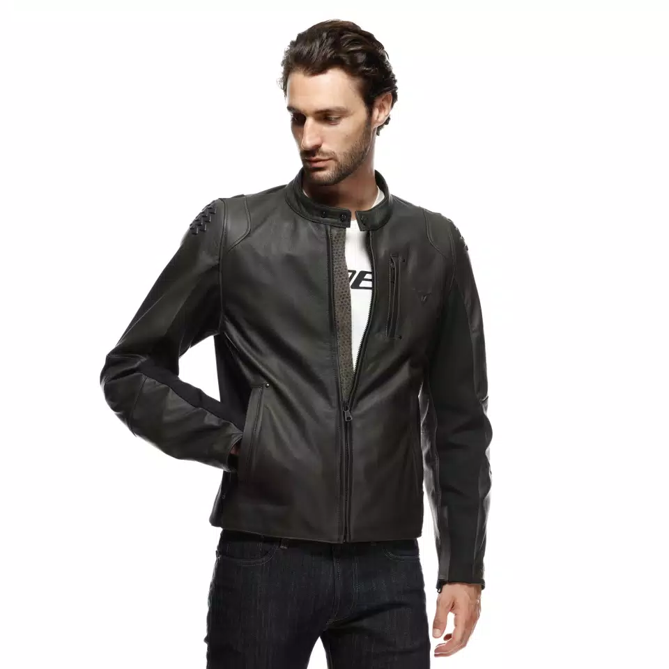 ISTRICE - MEN'S MOTORCYCLE LEATHER JACKET