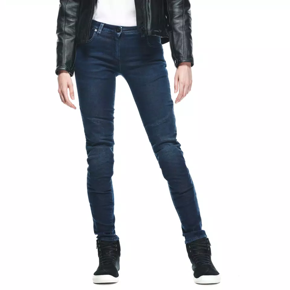DENIM BRUSHED SKINNY - WOMEN'S MOTORCYCLE JEANS