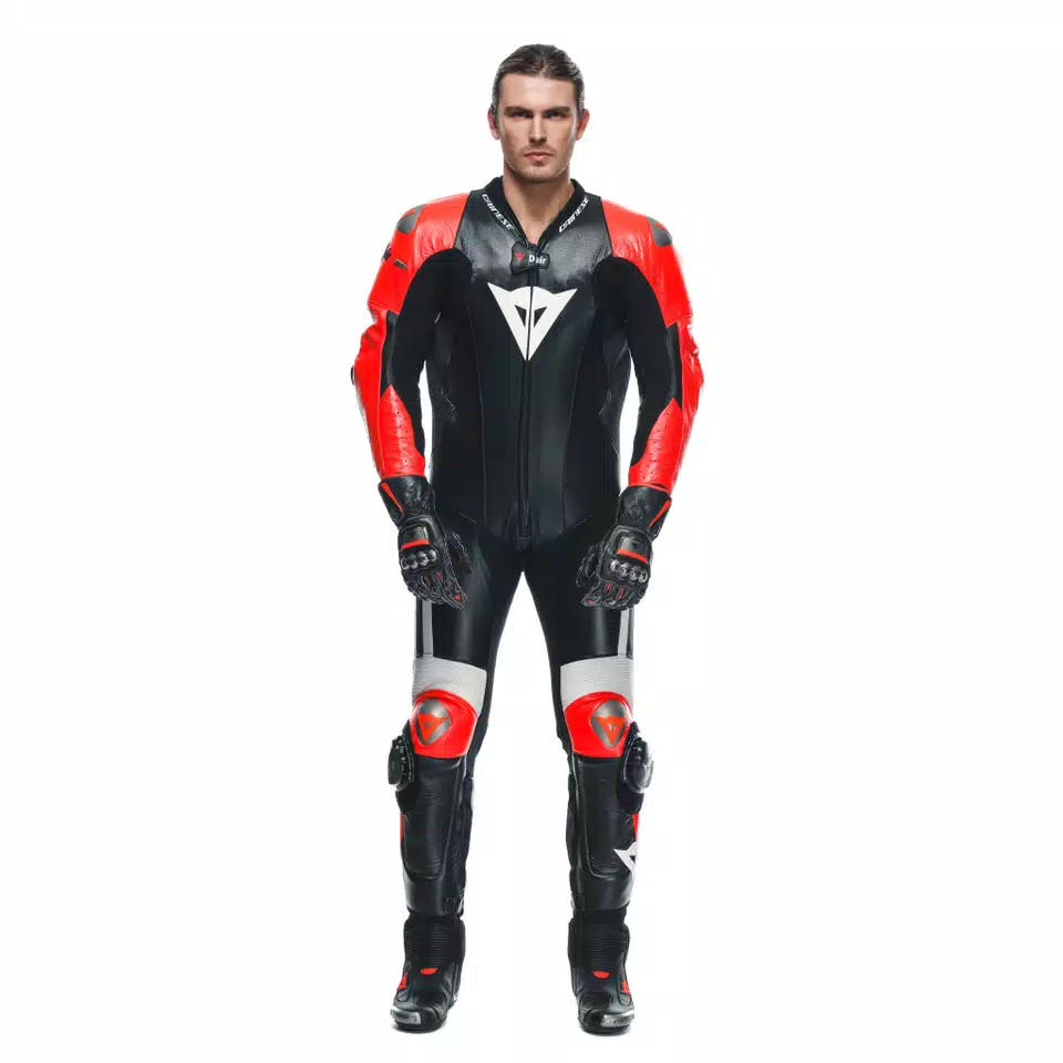 MUGELLO 3 D-AIR® - MEN'S 1-PIECE MOTORCYCLE PERFORATED LEATHER SUIT WITH AIRBAG