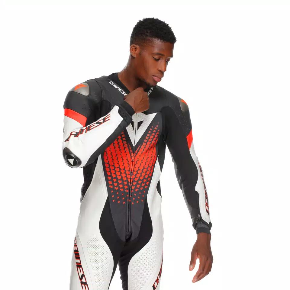 LAGUNA SECA 6 - PERFORATED ONE-PIECE LEATHER RACING SUIT