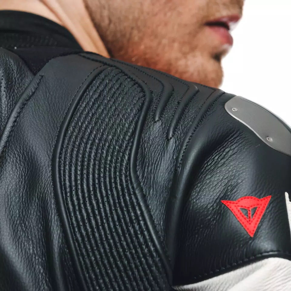 MISANO 3 D-AIR® - MEN'S 1-PIECE MOTORCYCLE PERFORATED LEATHER SUIT WITH AIRBAG