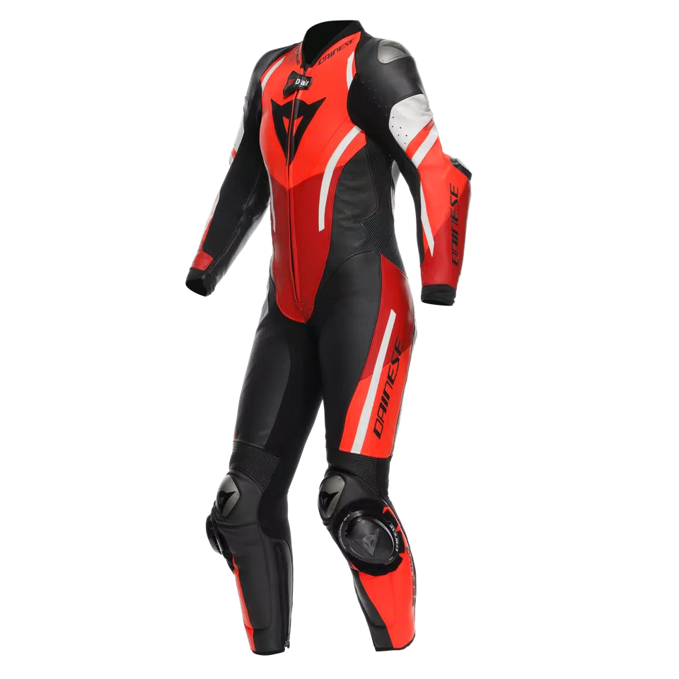 MISANO 3 D-AIR® - WOMEN'S 1-PIECE MOTORCYCLE PERFORATED LEATHER SUIT WITH AIRBAG