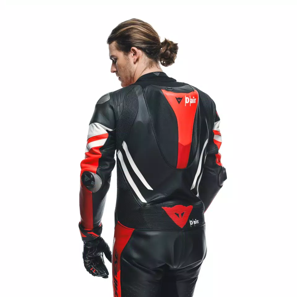 MISANO 3 D-AIR® - MEN'S 1-PIECE MOTORCYCLE PERFORATED LEATHER SUIT WITH AIRBAG