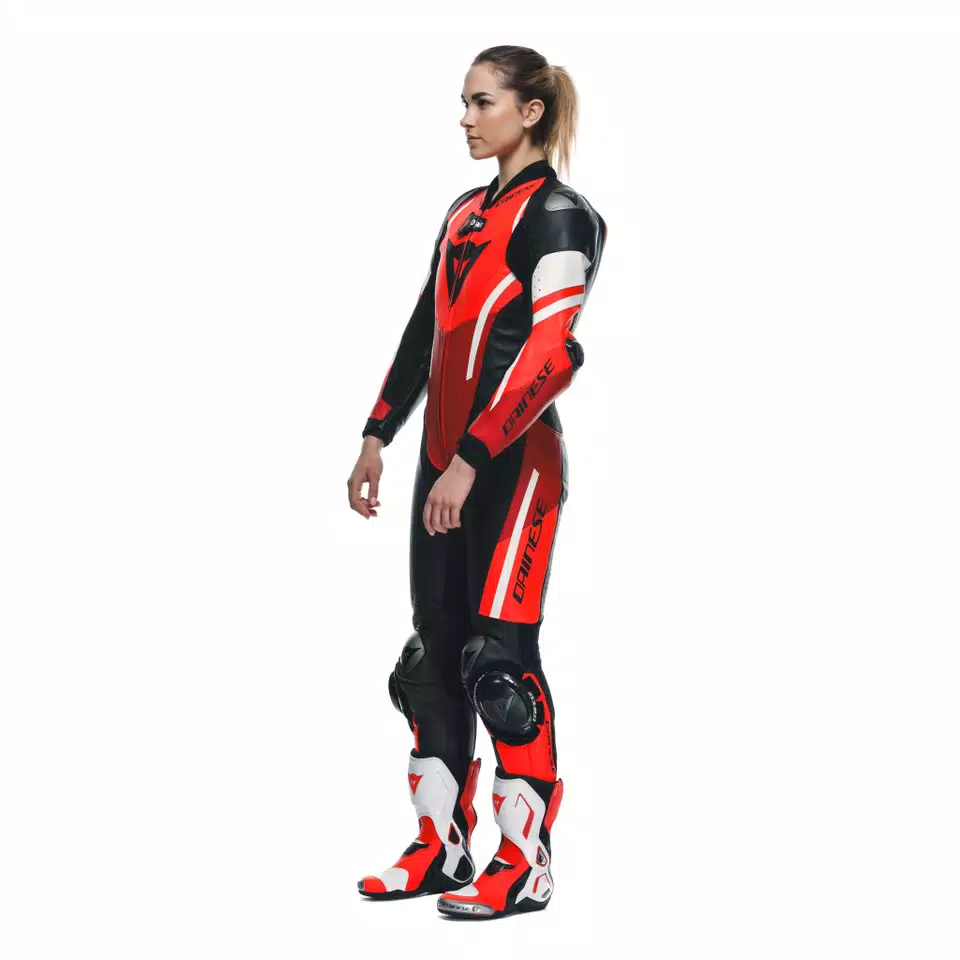 MISANO 3 D-AIR® - WOMEN'S 1-PIECE MOTORCYCLE PERFORATED LEATHER SUIT WITH AIRBAG