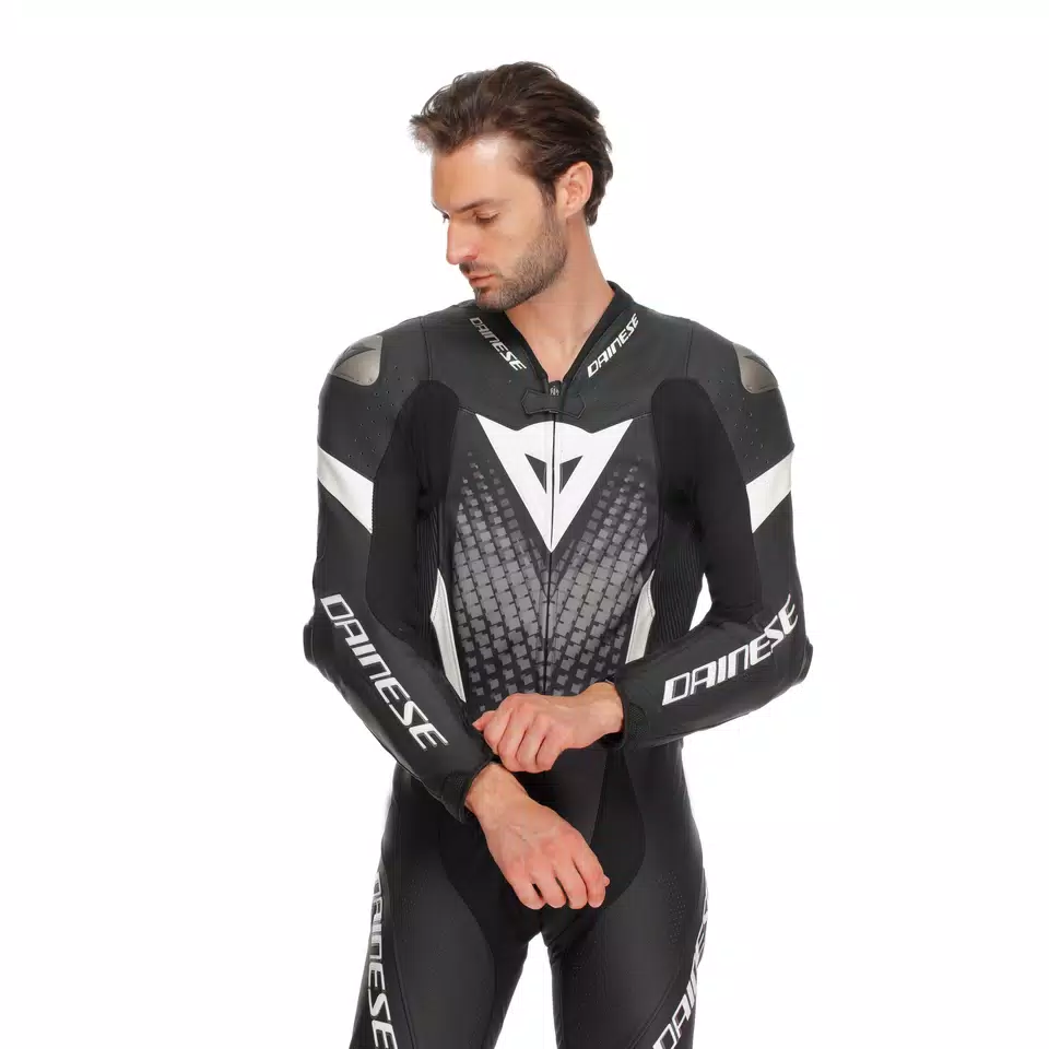 LAGUNA SECA 6 - PERFORATED ONE-PIECE LEATHER RACING SUIT