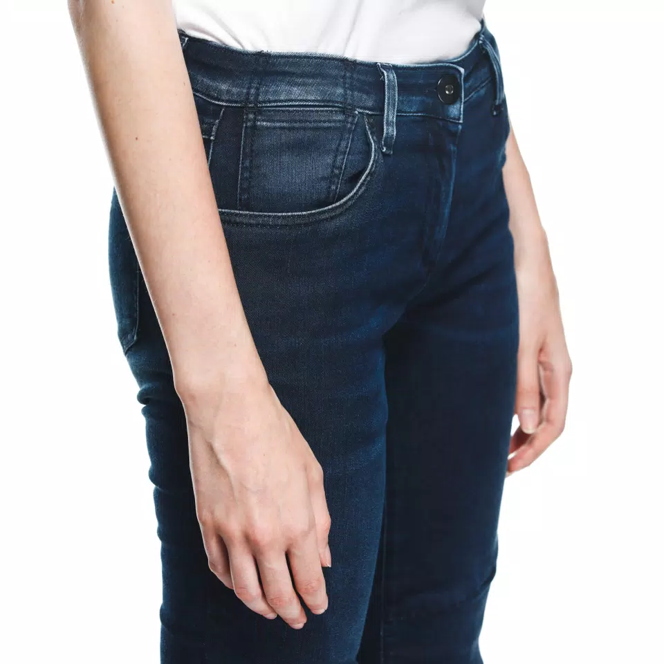 DENIM BRUSHED SKINNY - WOMEN'S MOTORCYCLE JEANS
