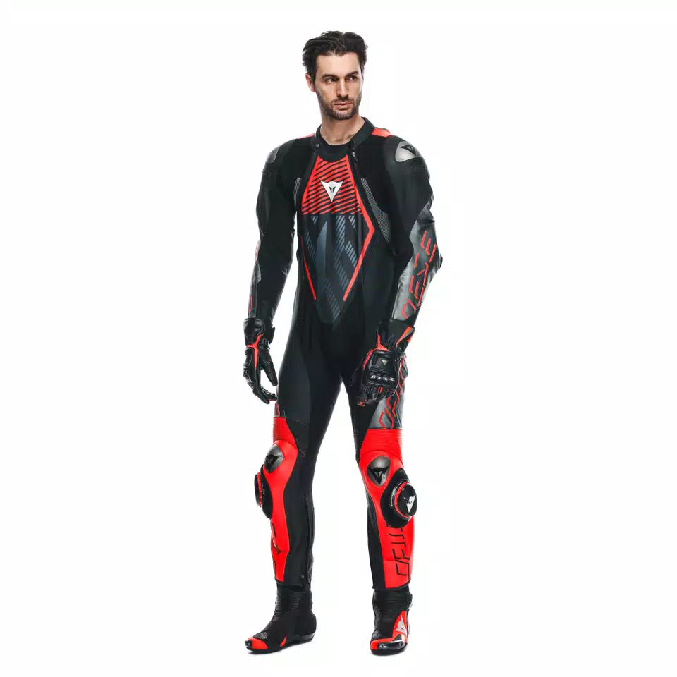 AUDAX D-ZIP - MEN'S 1-PIECE MOTORCYCLE PERFORATED LEATHER SUIT