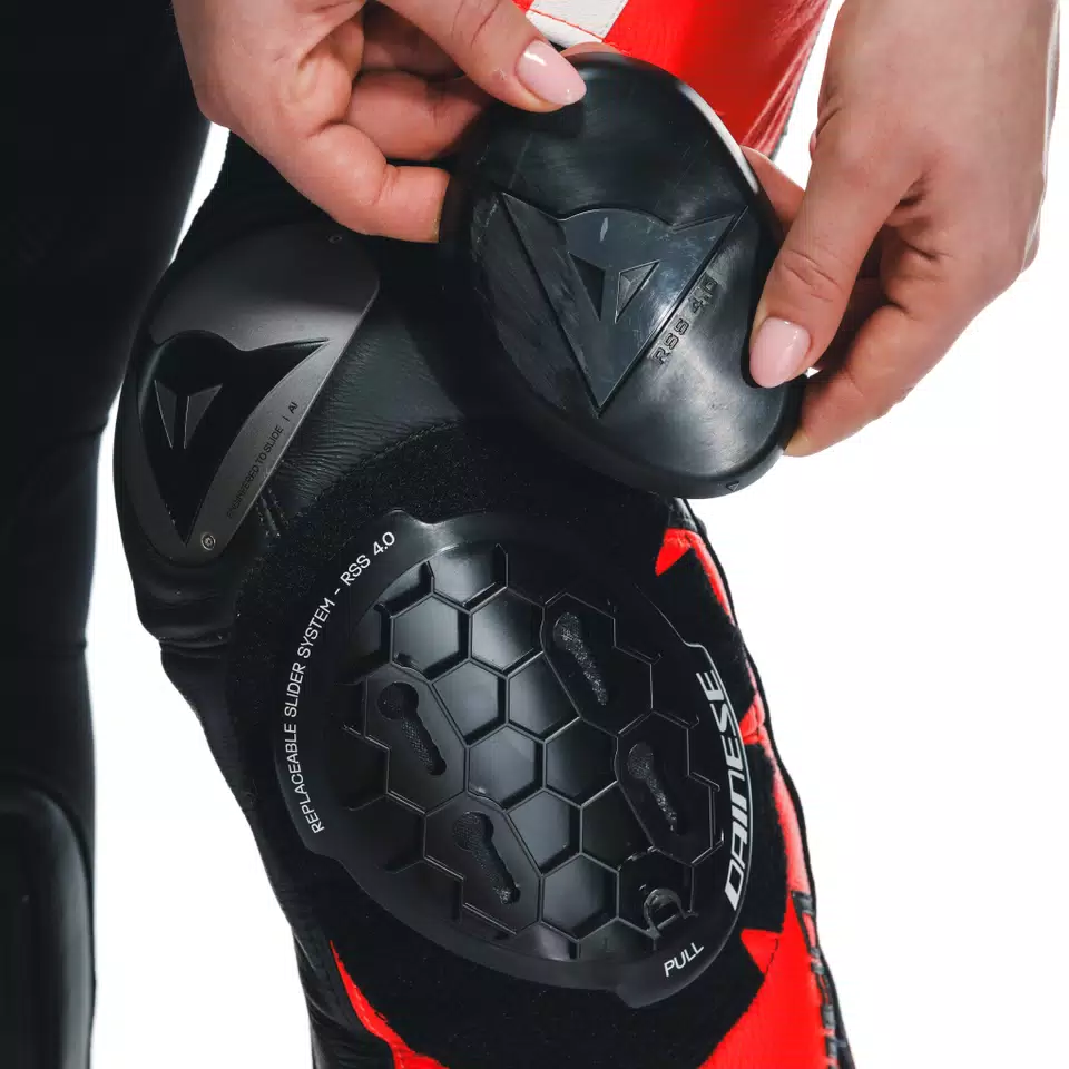 MISANO 3 D-AIR® - WOMEN'S 1-PIECE MOTORCYCLE PERFORATED LEATHER SUIT WITH AIRBAG