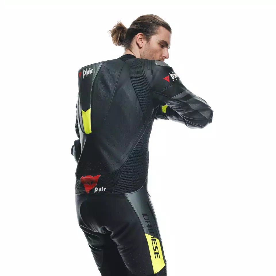 MISANO 3 D-AIR® - MEN'S 1-PIECE MOTORCYCLE PERFORATED LEATHER SUIT WITH AIRBAG