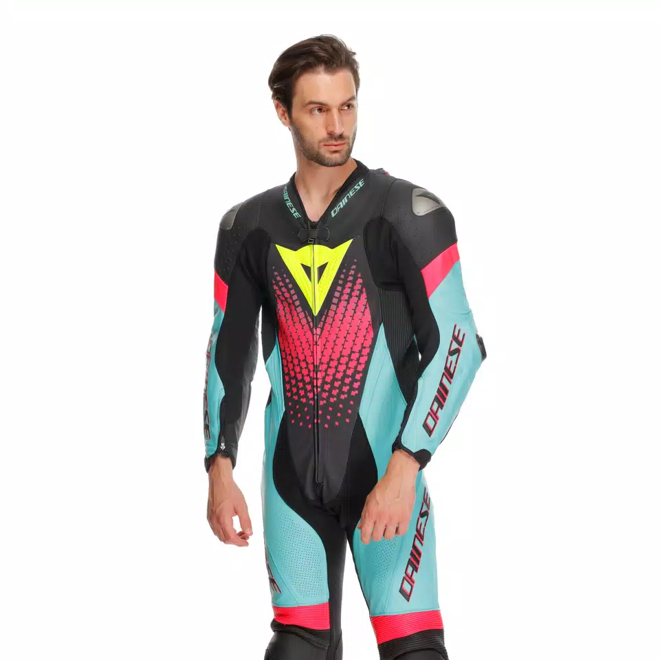 LAGUNA SECA 6 - PERFORATED ONE-PIECE LEATHER RACING SUIT
