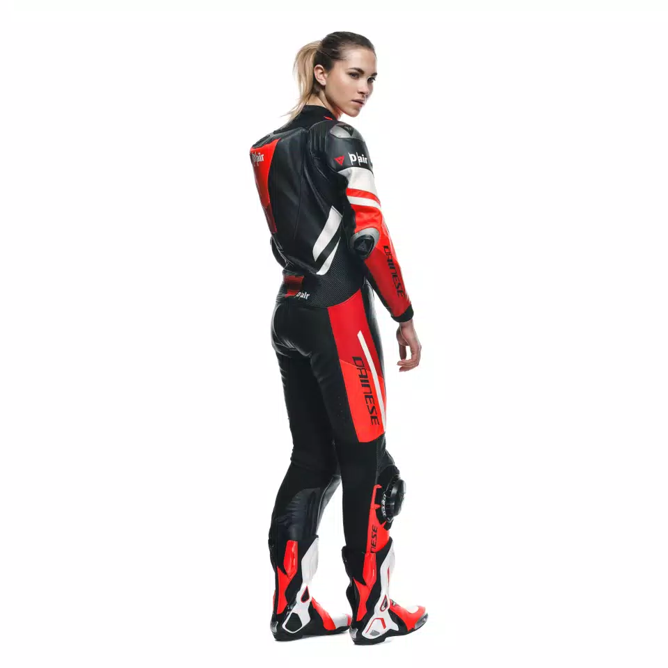 MISANO 3 D-AIR® - WOMEN'S 1-PIECE MOTORCYCLE PERFORATED LEATHER SUIT WITH AIRBAG