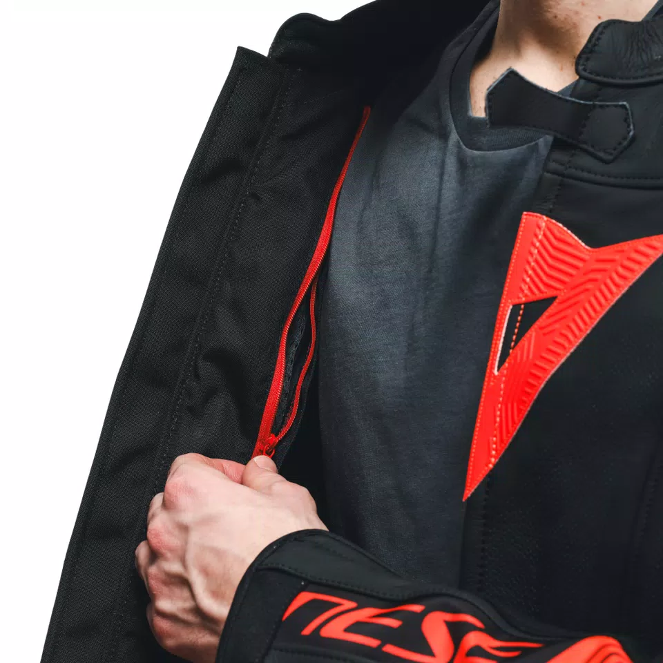 SUPER SPEED 4 - MEN PERFORATED LEATHER MOTORCYCLE JACKET