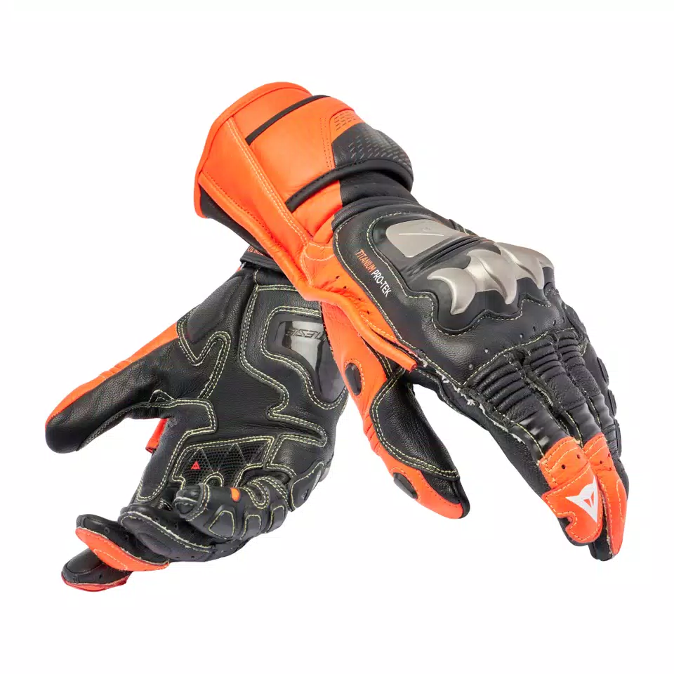 FULL METAL 7 - MEN'S MOTORCYCLE RACING LEATHER GLOVES