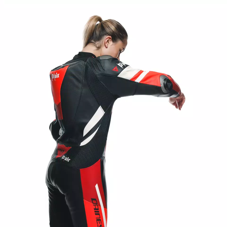 MISANO 3 D-AIR® - WOMEN'S 1-PIECE MOTORCYCLE PERFORATED LEATHER SUIT WITH AIRBAG