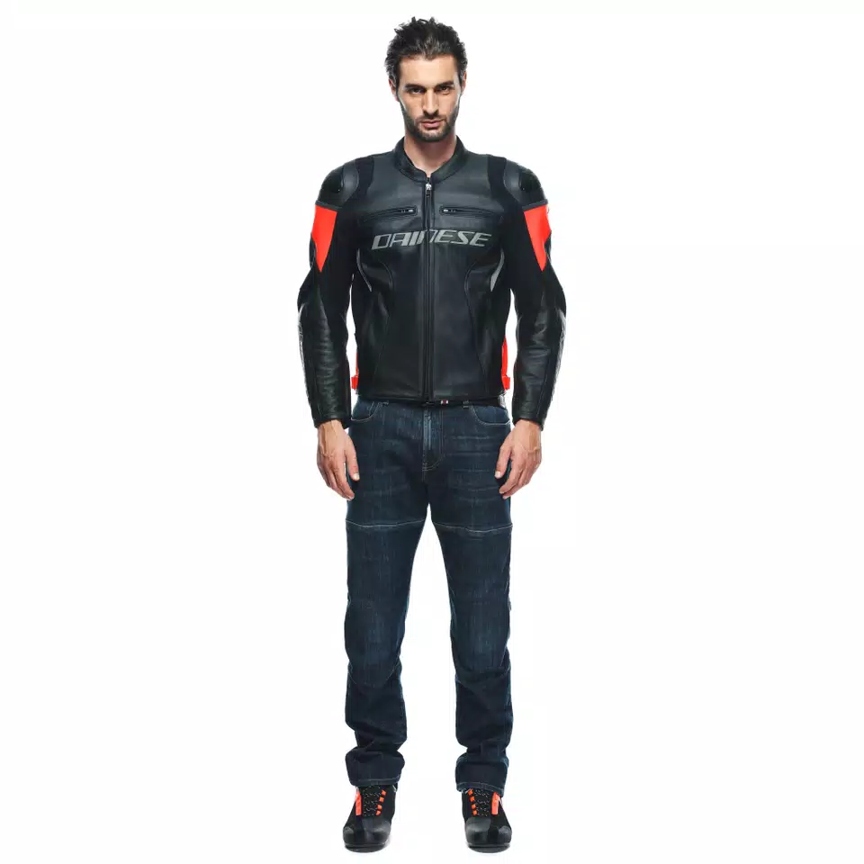 RACING 4 - MEN LEATHER MOTORCYCLE JACKET