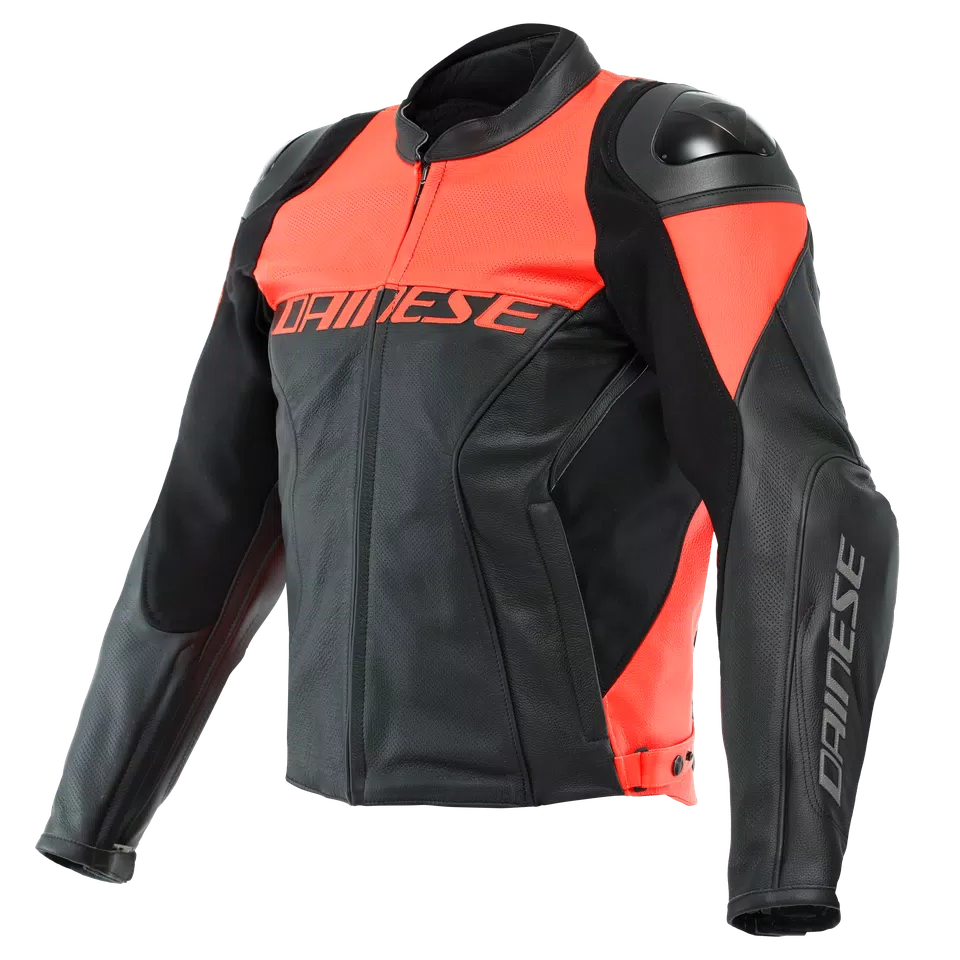 RACING 4 - MEN'S MOTORCYCLE PERFORATED LEATHER JACKET