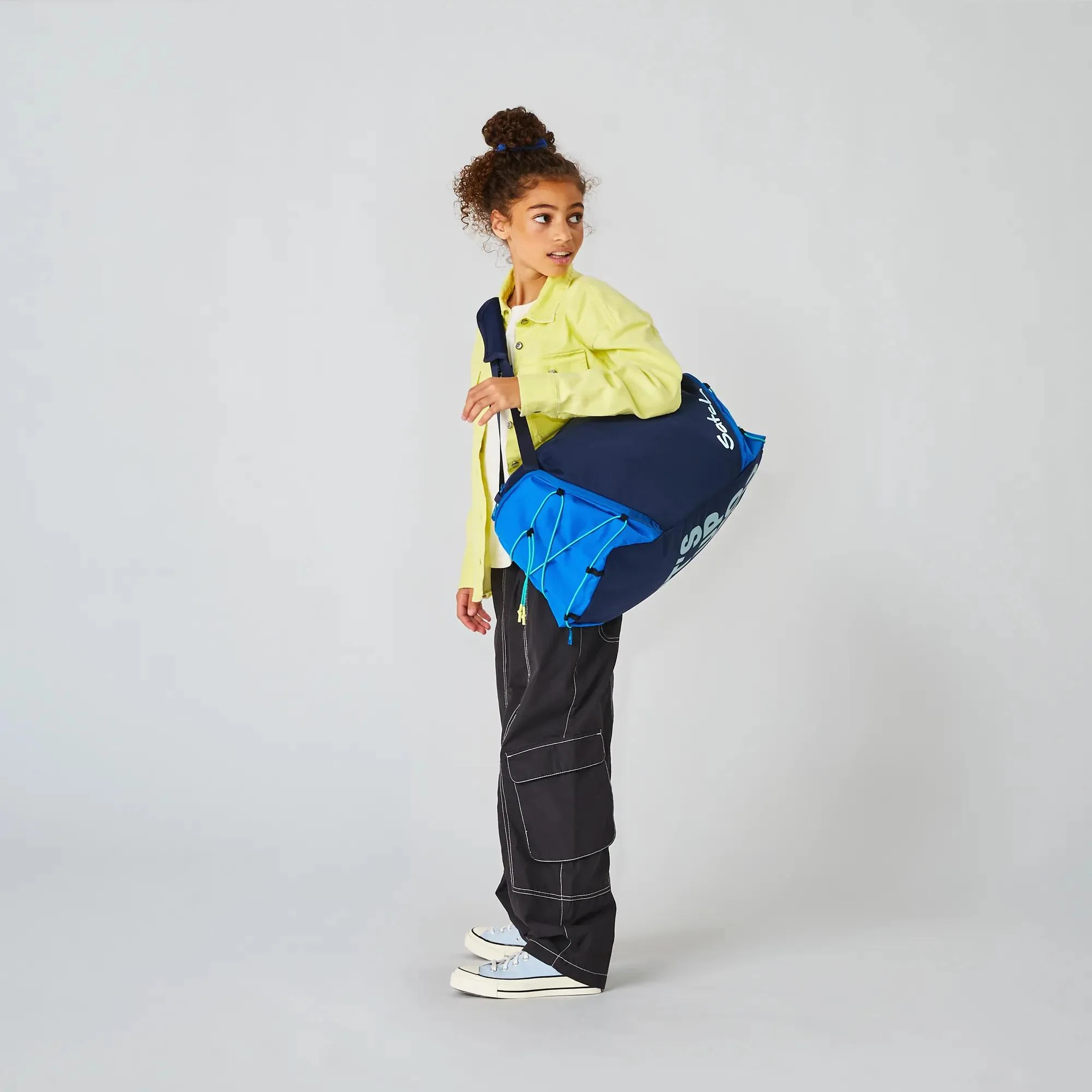 Duffle Bag Crossed Blue