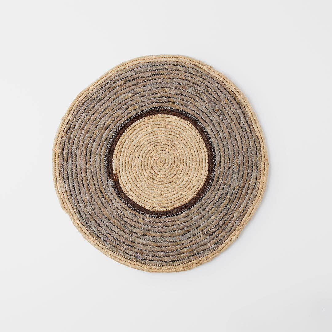 Nyla Placemat - Grey/Brown