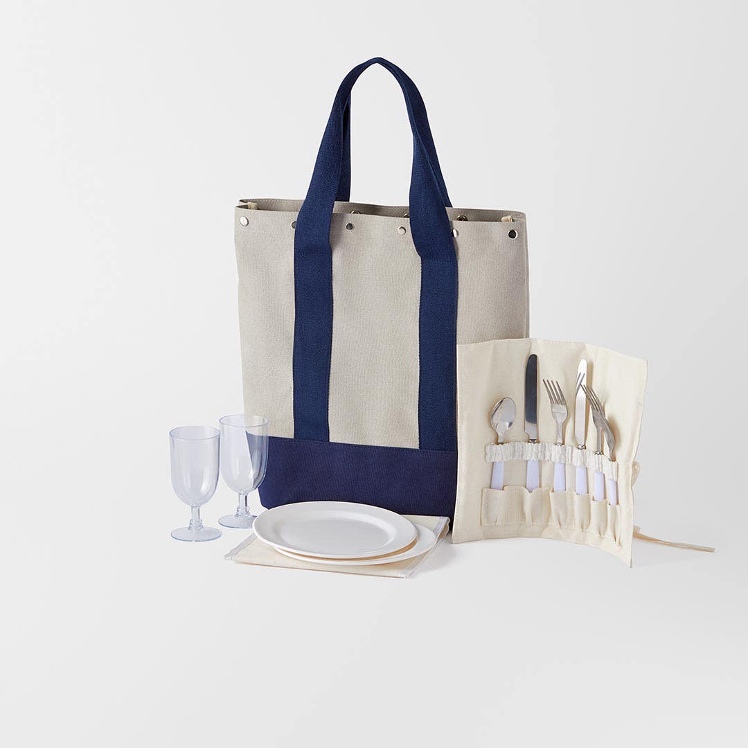Hudson Canvas Picnic Tote Bag