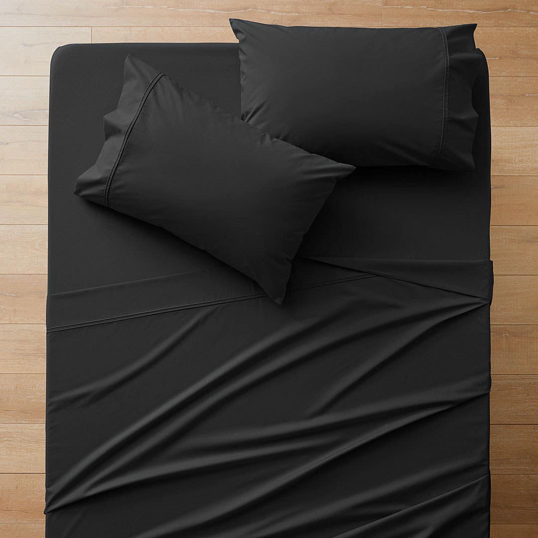Perfects 250 TC Cotton Blend Sheets - Black