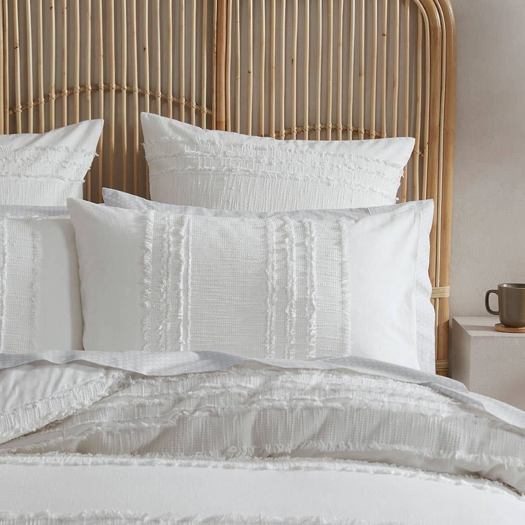 Dakota Quilt Cover - Ivory