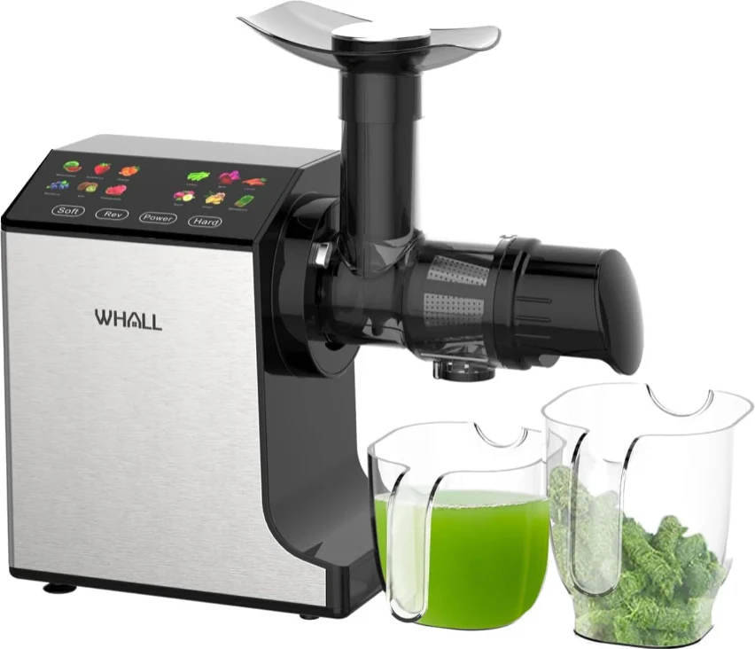 WHALL® Cold Press Juicer Machine with Touchscreen, Slow Masticating Machines with 3