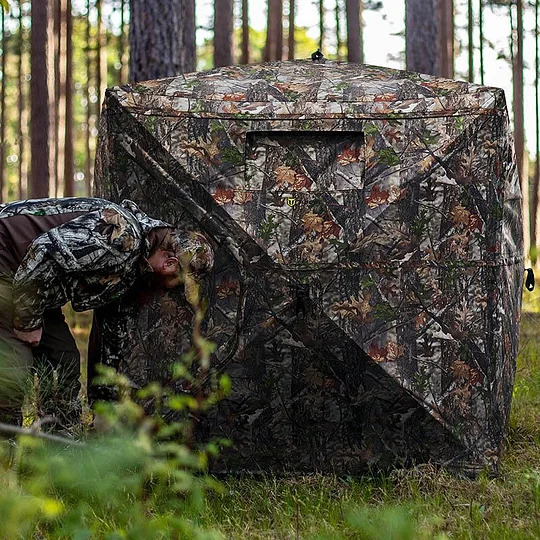 📣Today's Specials🔥Hunting Blind See Through with Carrying Bag, 2-3 Person Pop Up Ground Blinds 270 Degree