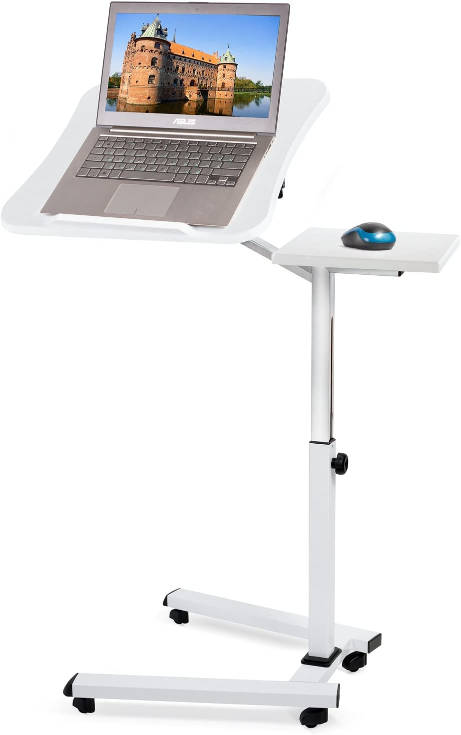 😍Hot sale🔥Rolling Computer Stand with Adjustable Heigh
