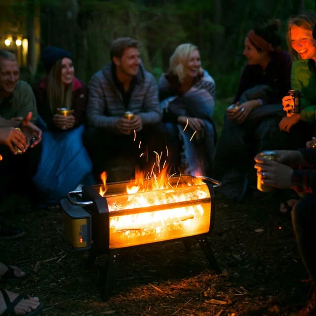 Smokeless Portable Fire Pit and Grill