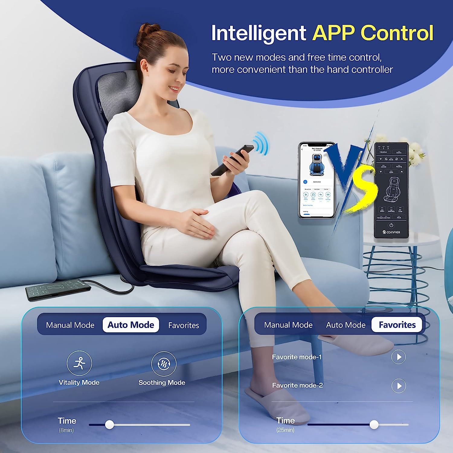 🎉Hot Sale Item💥Neck Back Massage Chair Pad