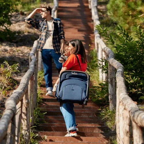 Newbie & Me Welfare Baby Stroller One-Click Foldable Travel Pushchair