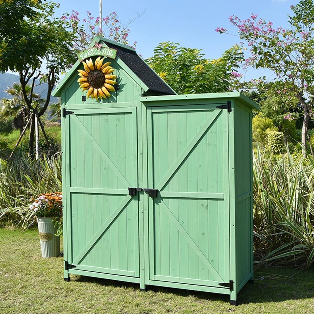 🏠Today's big sale🏠Outdoor Storage Shed Garden Wooden Tool Shed