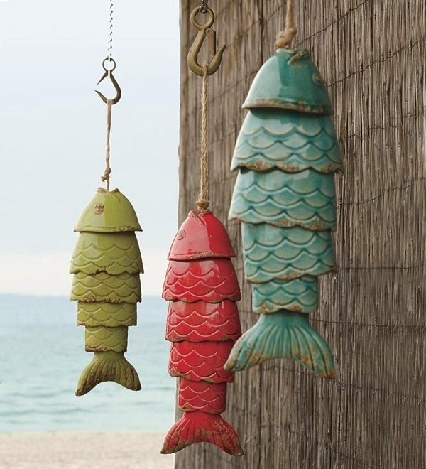 🎁CHRISTMAS GIFT -🎏Colored Koi Fish Wind Chime