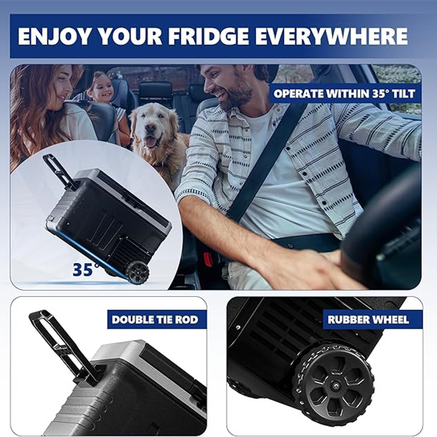 🔥 Highly regarded 🧊 12-volt portable cooler with 2 baskets and wheels for camping, boats, trucks and RVs