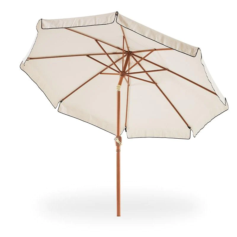 Fringed Market Umbrella 1 Tier+Bluu HDPE Weight Base for Market Umbrella