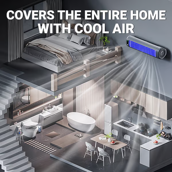 🌊2-in-1 Portable Turbo Tower Fan❄️