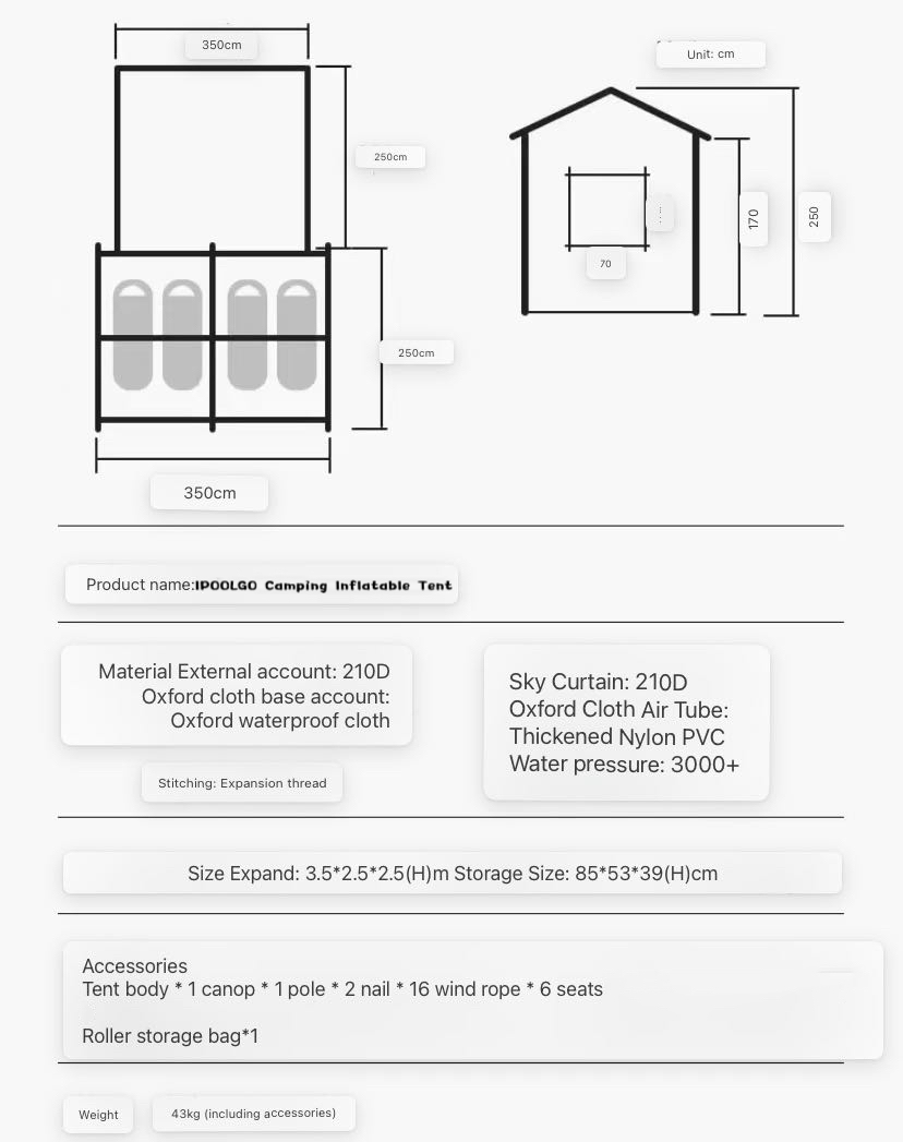 🔥Best Sellers in 2025👉CAMPING Tent house New design IN STOCK