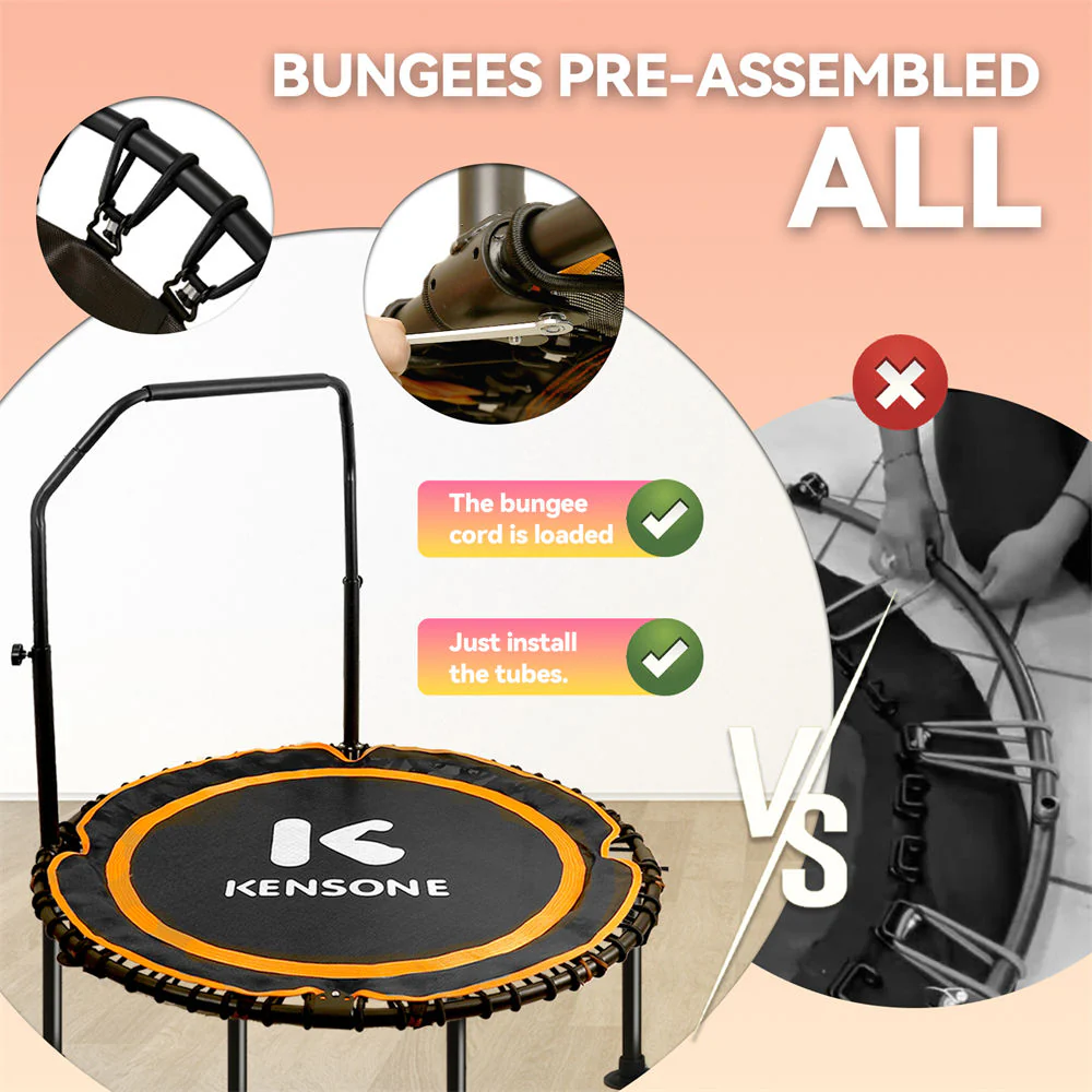KA U-Bar Bungee Trampoline Orange