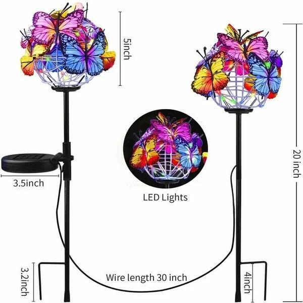 🦋BUY 1 GET 1 FREE - Solar Butterfly Stake Lights 🦋
