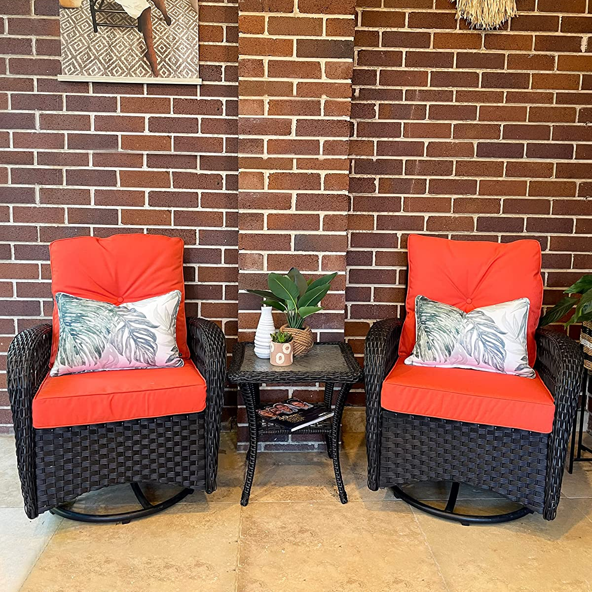 360-Degree Outdoor Patio Swivel Rocker