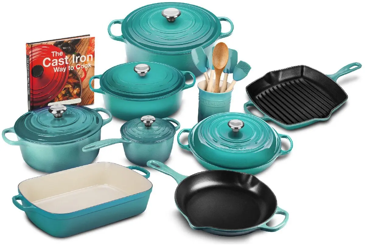 [🔥Limited Time Offer Only Today! ]20-piece Signature Cast Iron Cookware Set