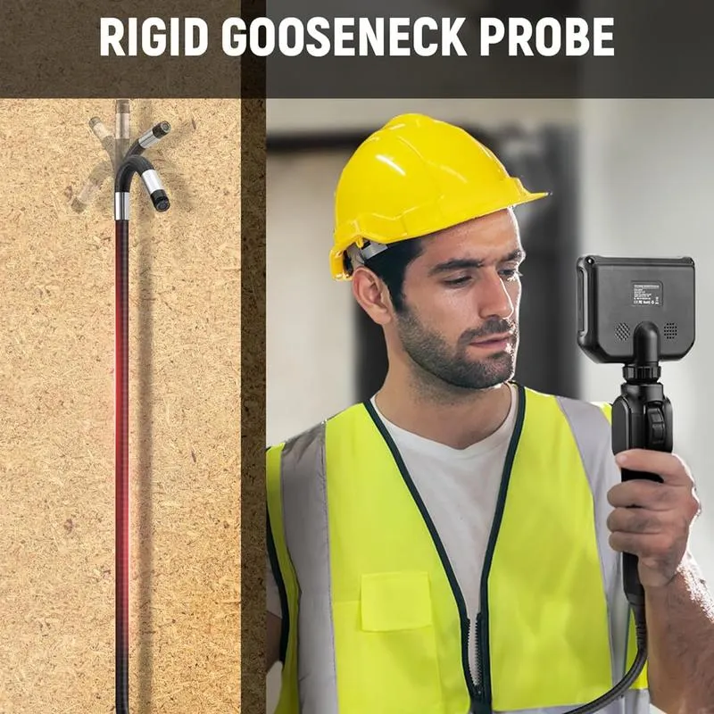 Industrial Endoscope Borescope Camera with 5FT Semi-Rigid Cable Detecting Tools (Buy 2 Freeshipping)