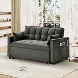 📢 New Year Sale✨Metal Twin 3 in 1 Convertible Sleeper Sofa Couch with Pullout Bed