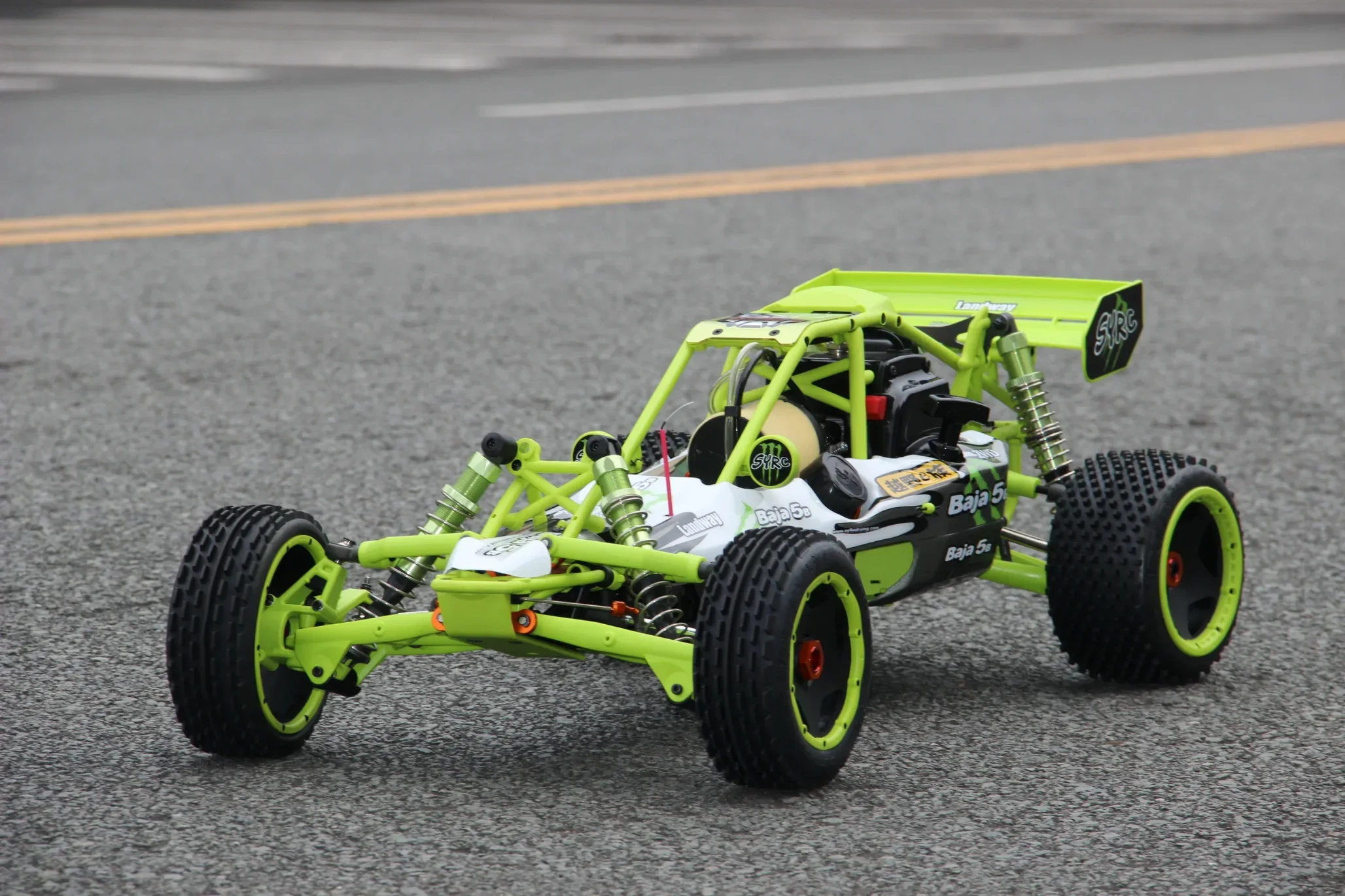 🎁2.4G RC Racing Car 90km/h SY Baja 1/5 5B 30cc Gas 2 Stroke Engine off road Truck Gasoline Powered with Radio Controller