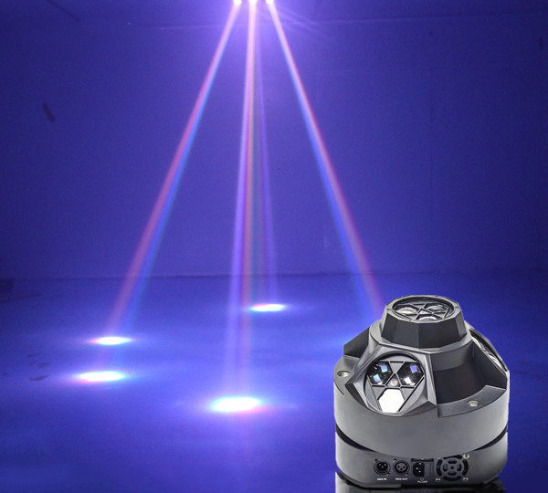 Barre lumineuse rotative à 4 têtes colorées en forme d'oeil d'abeille, lumière de videur pour la maison Ktv